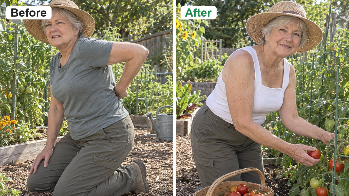 Carol, 71 · Size L before and after