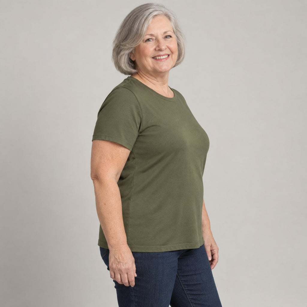 Side view in olive
