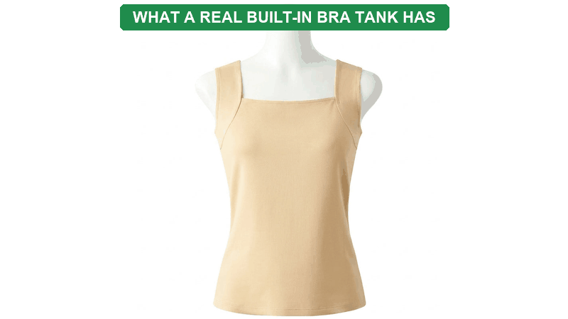 What a real built-in bra tank has